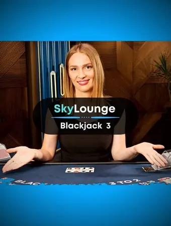 Table de blackjack en direct avec croupier